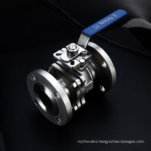 Investing Casting Stainless Steel Floating Ball Valve with Handle